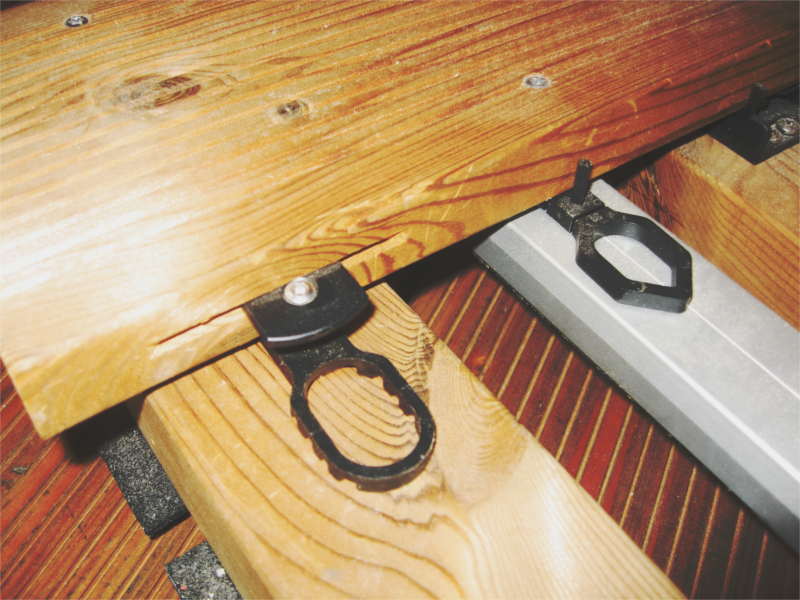 Unsichtbare Befestigung